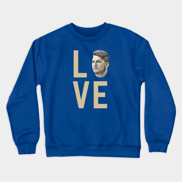 Luka Doncic Love Crewneck Sweatshirt by slawisa